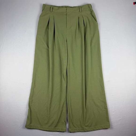 Halara Flex™ High‎ Waisted Pocket Wide Leg Waffle Work Pants Size XL - Picture 2 of 12